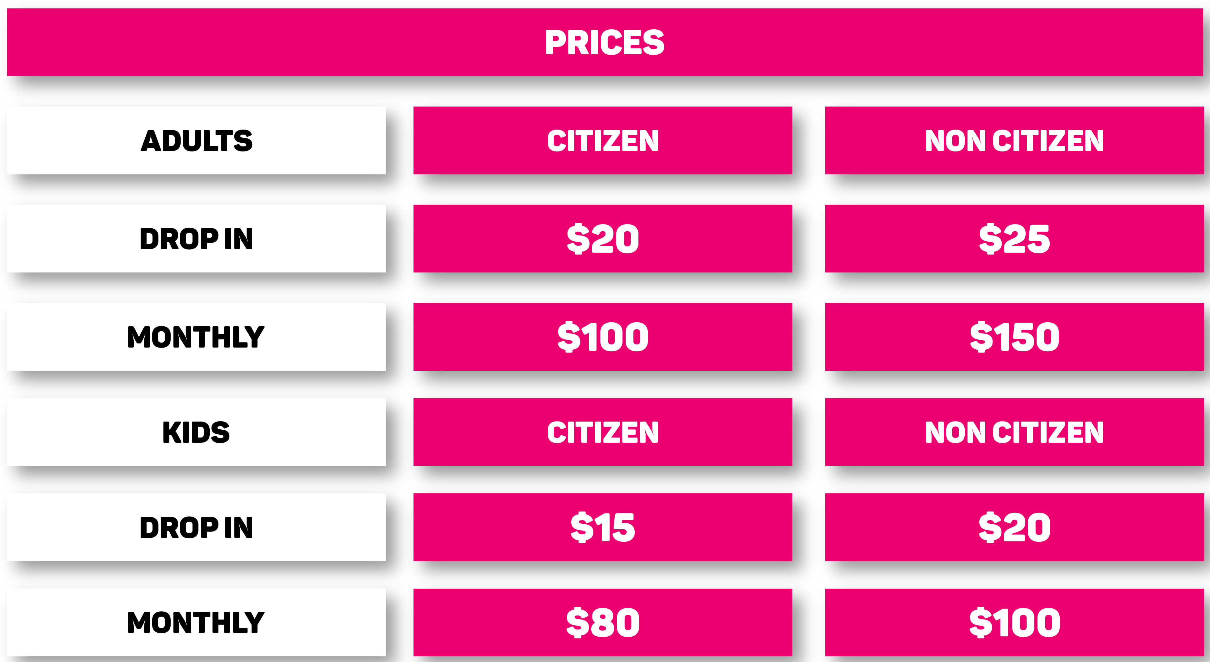 Pricing